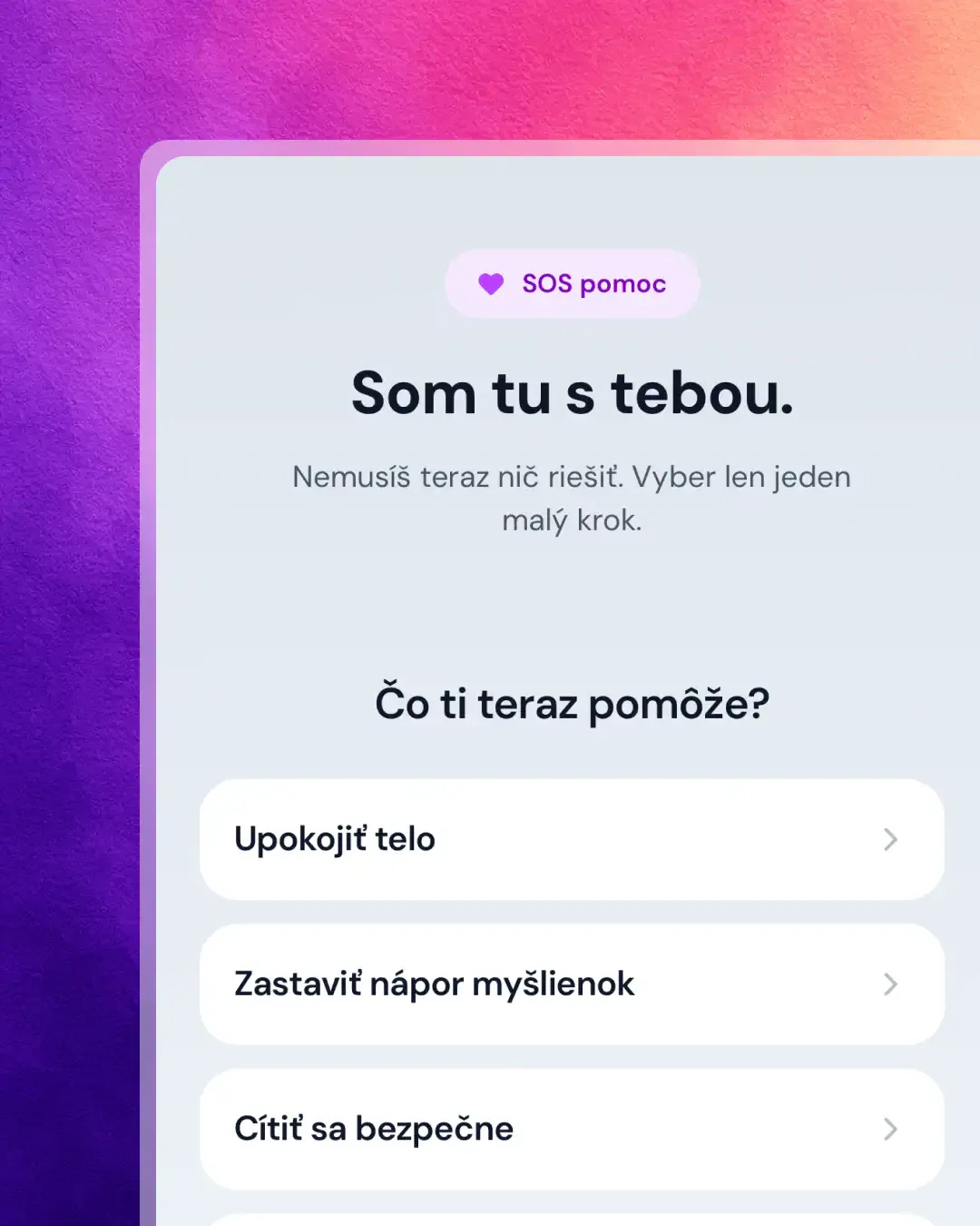 Upokojujúci dych