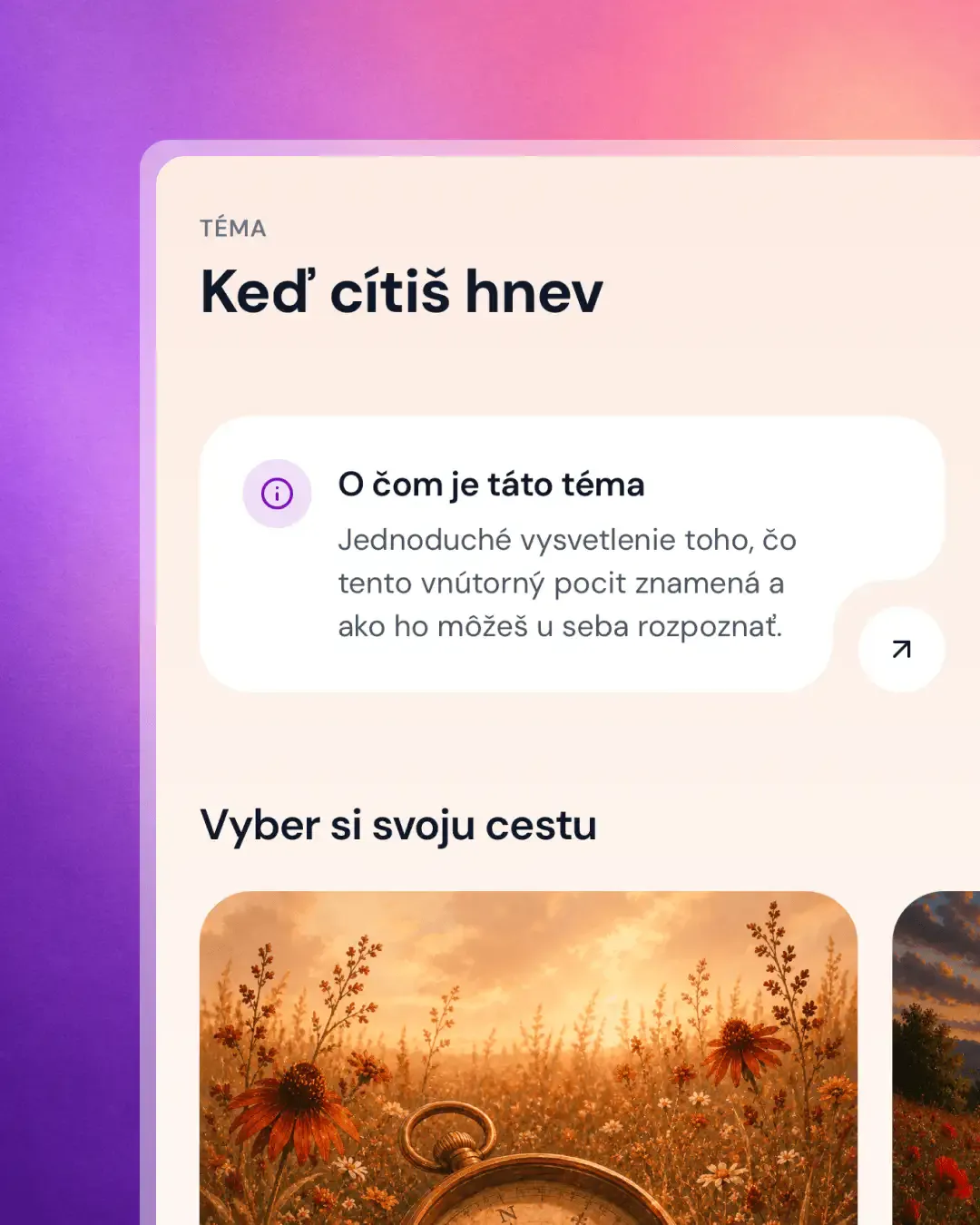 Tvoja téma, tvoje tempo