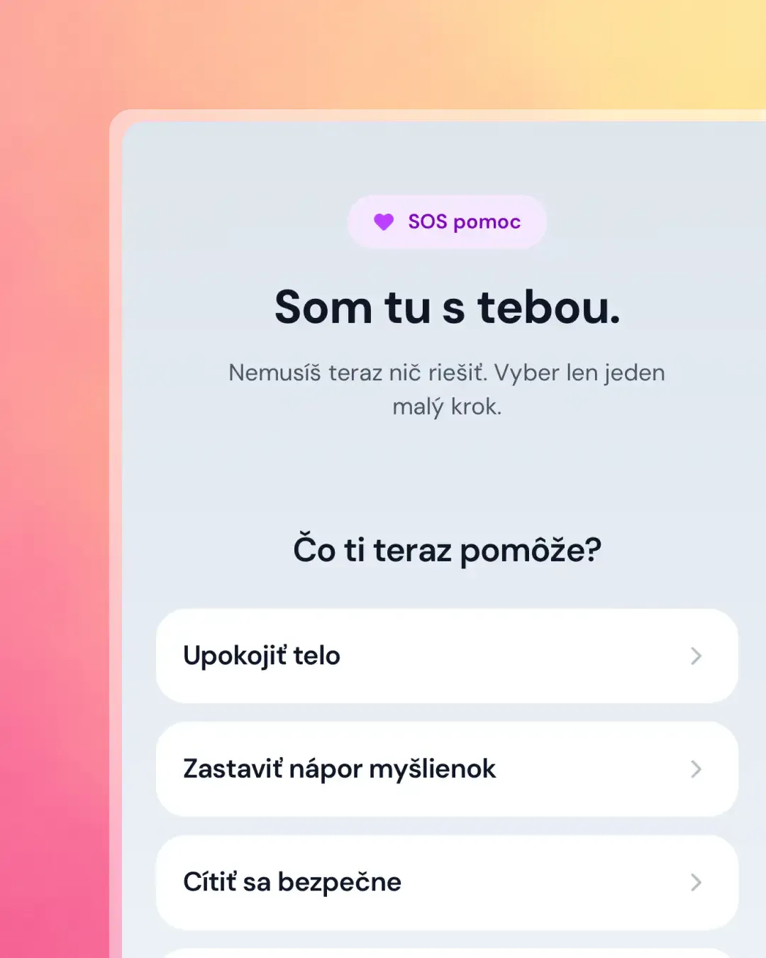 SOS podpora